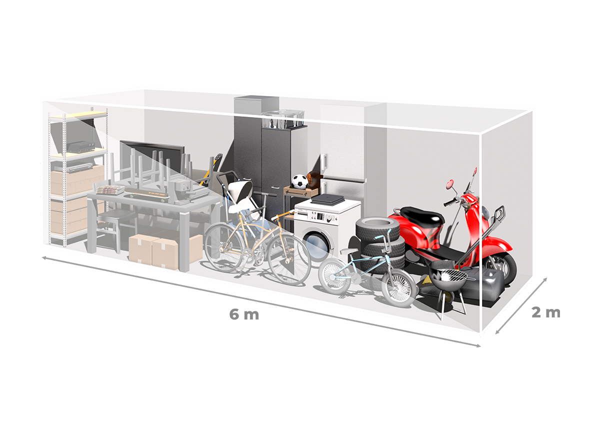 Wizualizacja 3D boksu XL 12 m²